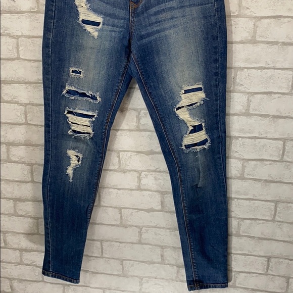 AP blue distressed jeans size 3 - Picture 3 of 8